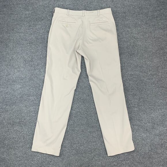 Nike Golf Pants Mens 34 Beige Dri Fit Tech Flat Front Quick Dry Performance - Picture 3 of 15